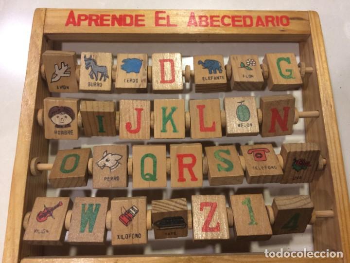 Juegos educativos: Aprende el abecedario - Madera - vintage - Foto 4