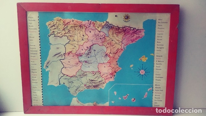 Juegos educativos: ANTIGUO MAPA ESPA&Ntilde;A JUEGO ELECTRONICO - Foto 1