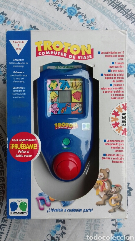 Juegos educativos: Troton computer de viaje. Educa 1995. - Foto 3