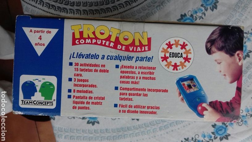 Juegos educativos: Troton computer de viaje. Educa 1995. - Foto 4