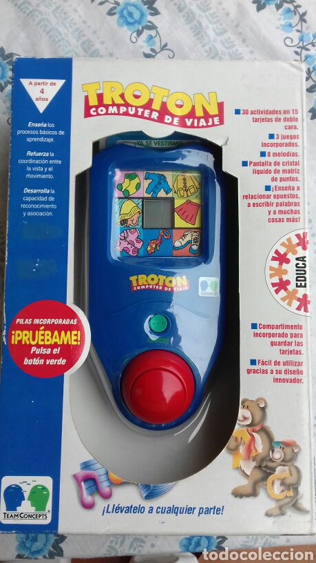 Juegos educativos: Troton computer de viaje. Educa 1995. - Foto 1