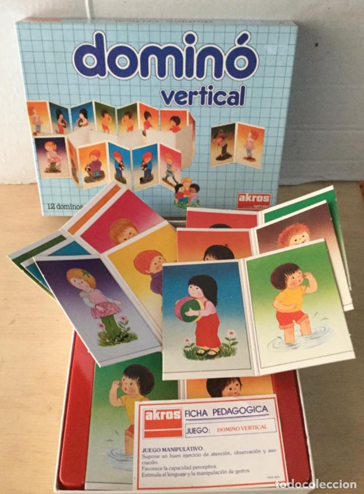 Juegos educativos: Domin&oacute; Vertical. Akros. NUEVO - Foto 1