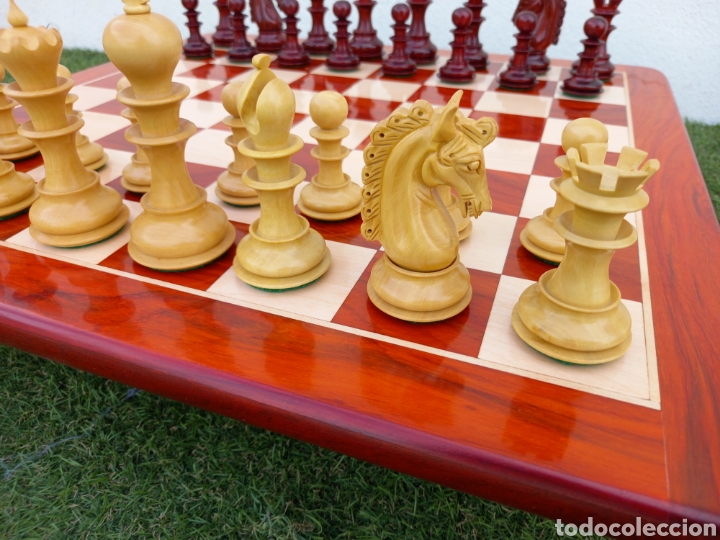 Juegos educativos: Ajedrez madera de Padauk - Foto 5