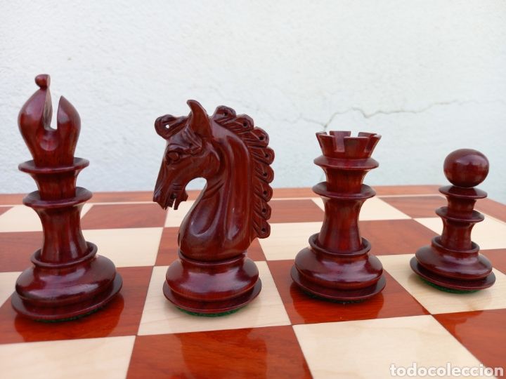 Juegos educativos: Ajedrez madera de Padauk - Foto 6