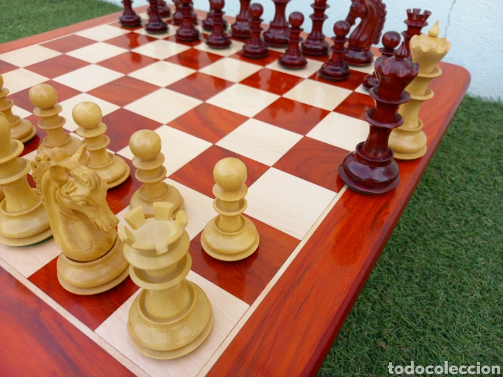 Juegos educativos: Ajedrez madera de Padauk - Foto 9