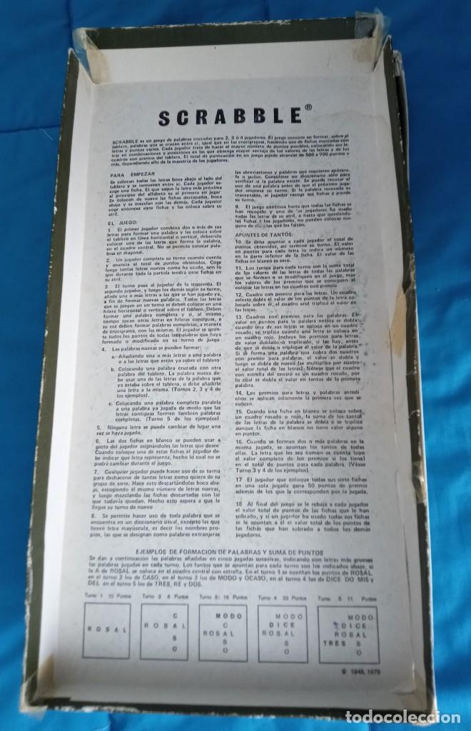 Juegos educativos: JUEGO SCRABBLE DE BORRAS REF 7901 A&Ntilde;O 1979 - Foto 2