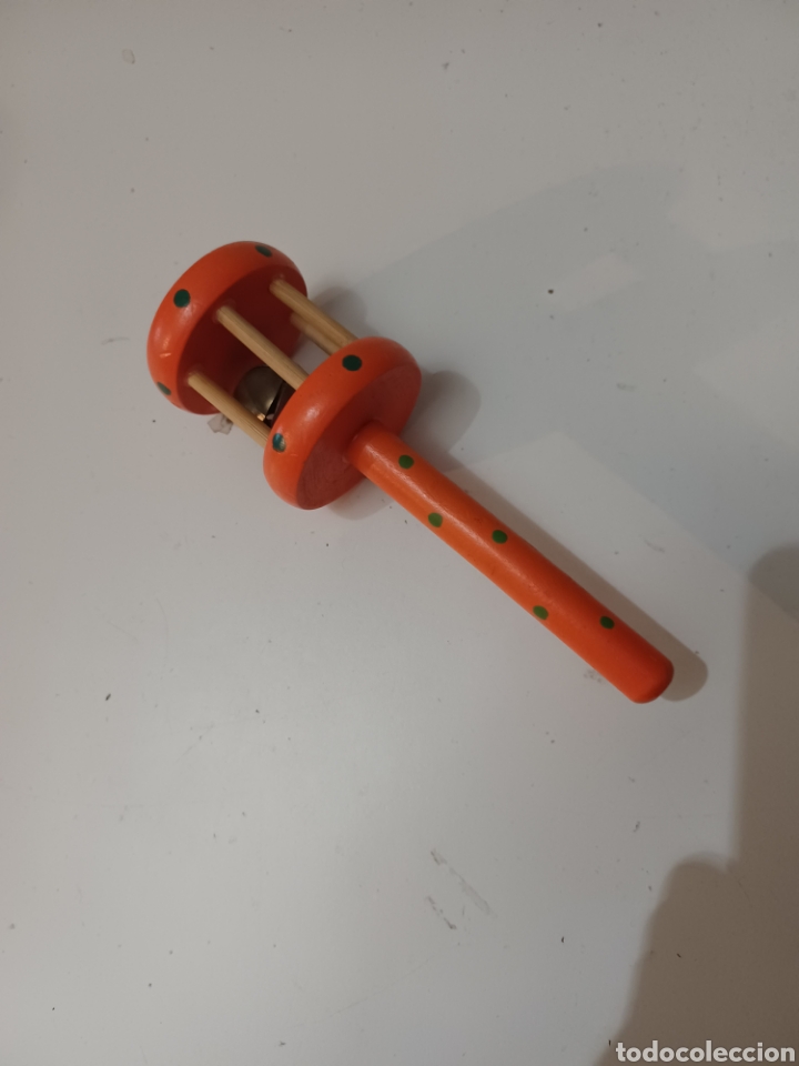 Juegos educativos: Sonajero de madera 15 cm largo con cascabel - Foto 1