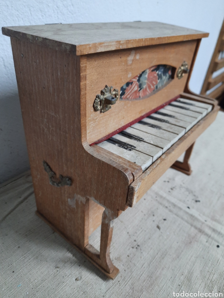 Juegos educativos: Antiguo piano de madera de juguete IBI - Foto 4