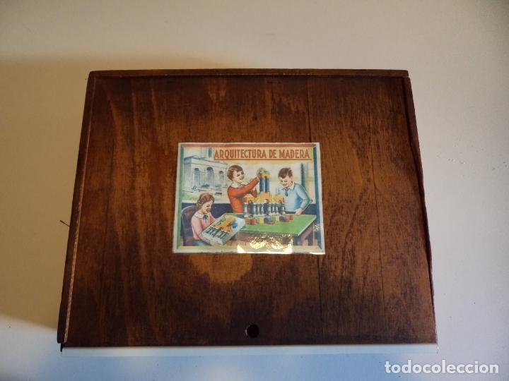 Juegos educativos: caja con bloque para arquitectura en madera - Foto 2