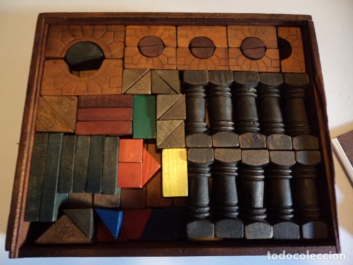Juegos educativos: caja con bloque para arquitectura en madera - Foto 3