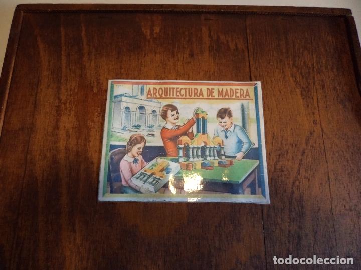 Juegos educativos: caja con bloque para arquitectura en madera - Foto 5