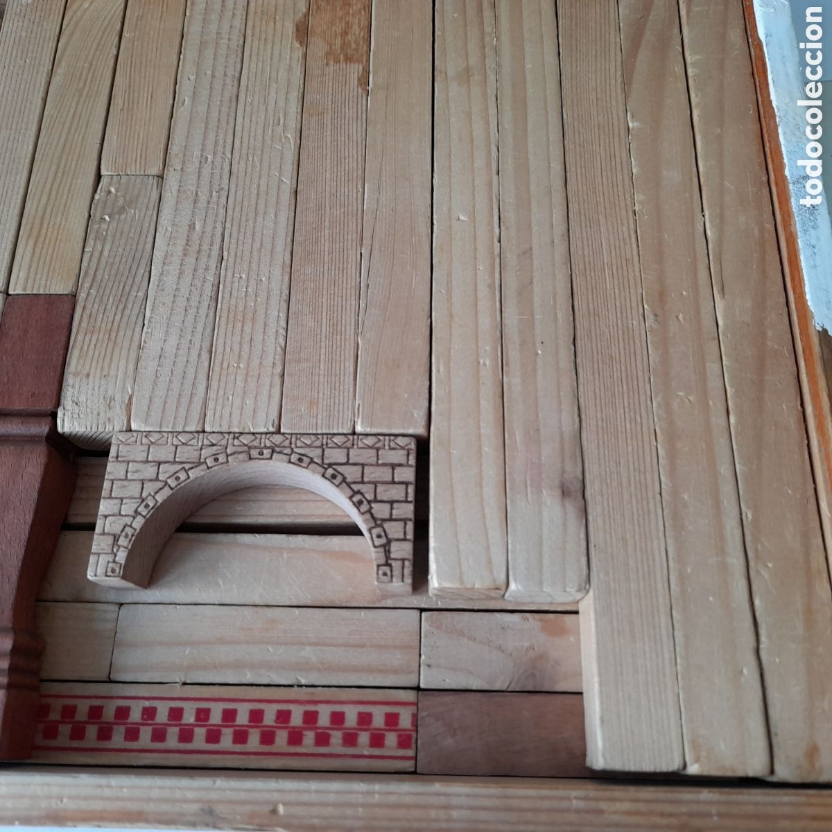 Juegos educativos: ANTIGUO JUEGO DE CONSTRUCCION. DE MADERA. - Foto 3