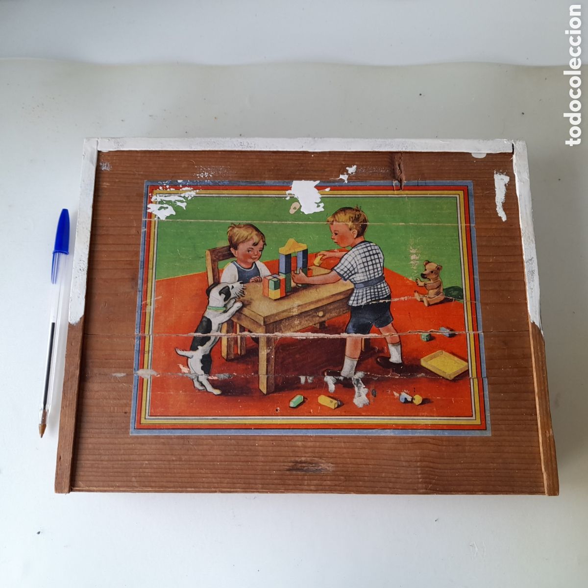 Juegos educativos: ANTIGUO JUEGO DE CONSTRUCCION. DE MADERA. - Foto 1