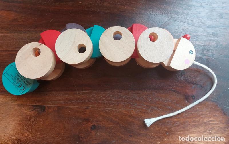 Juegos educativos: Juguete madera antiguo gusano - Foto 4