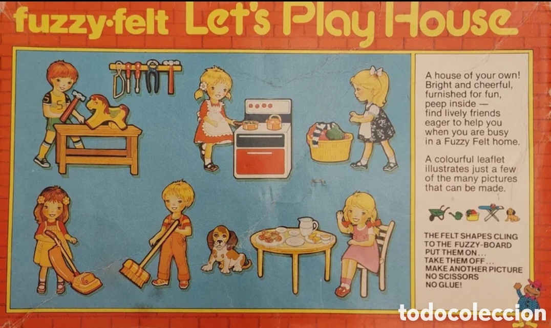 Juegos educativos: Fuzzy-Felt Lets Play House a&ntilde;o 1983 ref.27 - Foto 4