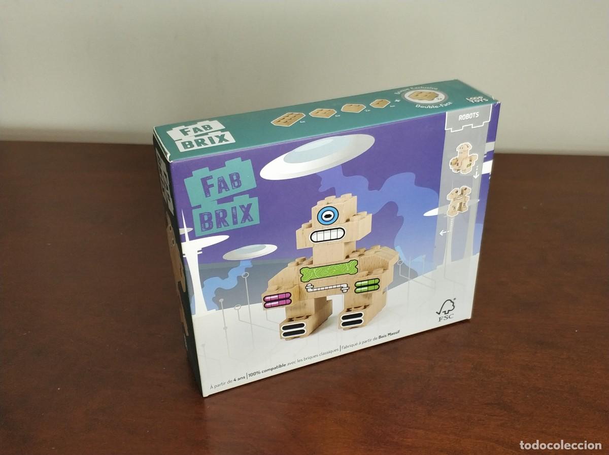 Juegos educativos: Fab Brix Robots 3 en 1 bloques de madera, construccion figuras de madera nuevo - Foto 1