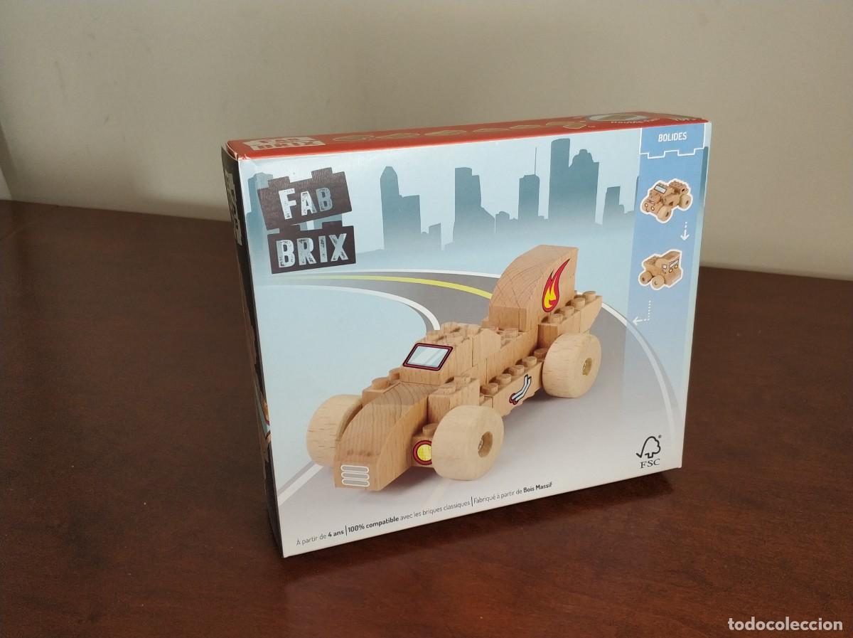Juegos educativos: Fab Brix bolidos bloques de madera, construccion figuras de madera nuevo - Foto 1