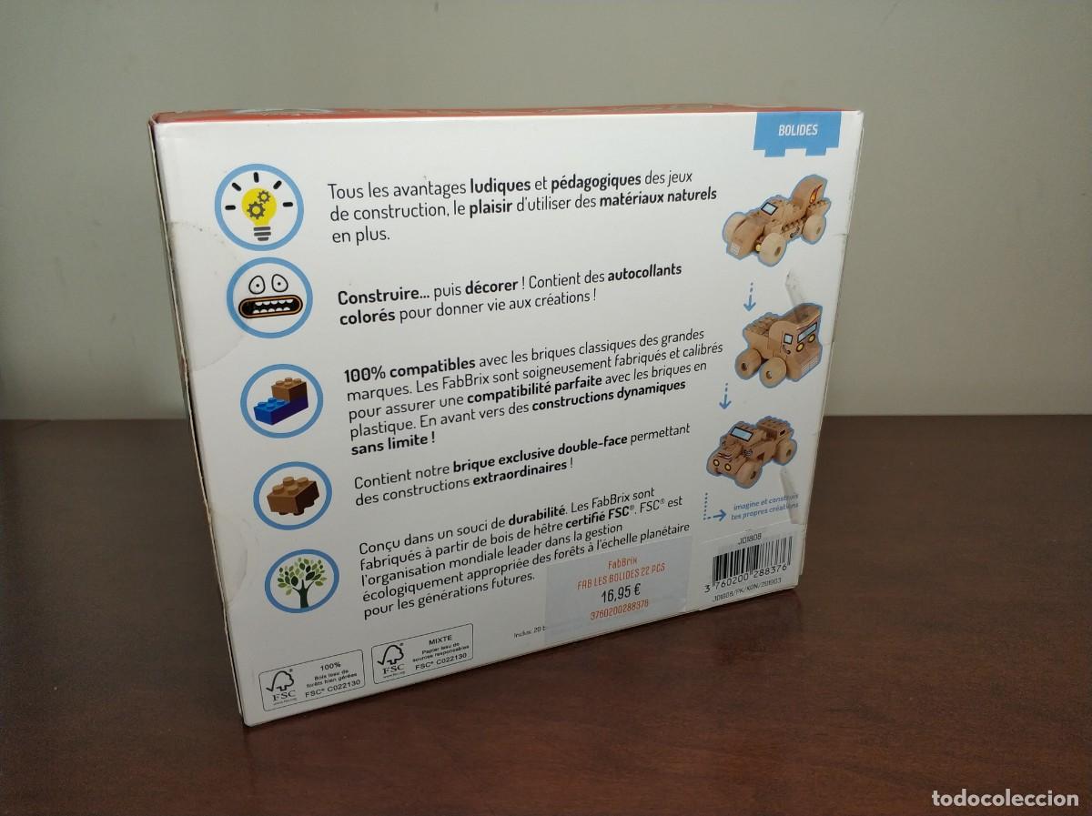Juegos educativos: Fab Brix bolidos bloques de madera, construccion figuras de madera nuevo - Foto 2