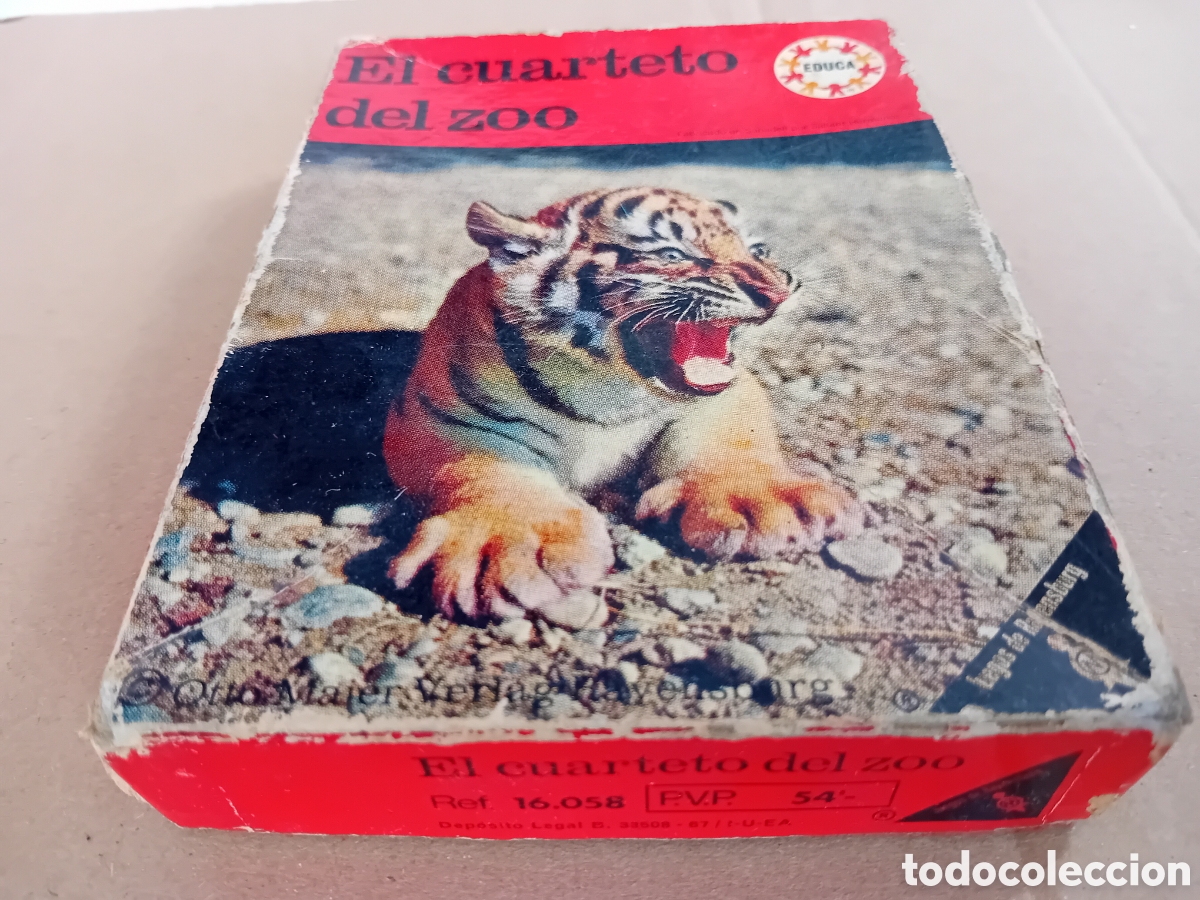 Juegos educativos: Antiguo juego el cuarteto del zoo educa - Foto 1