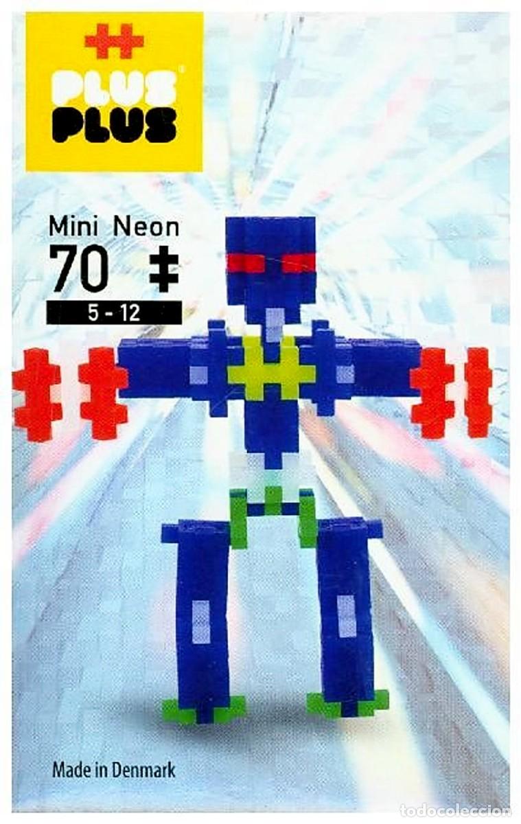Juegos educativos: Plus-Plus Neon Robot 70 pcs, Ages 5+ - Foto 1