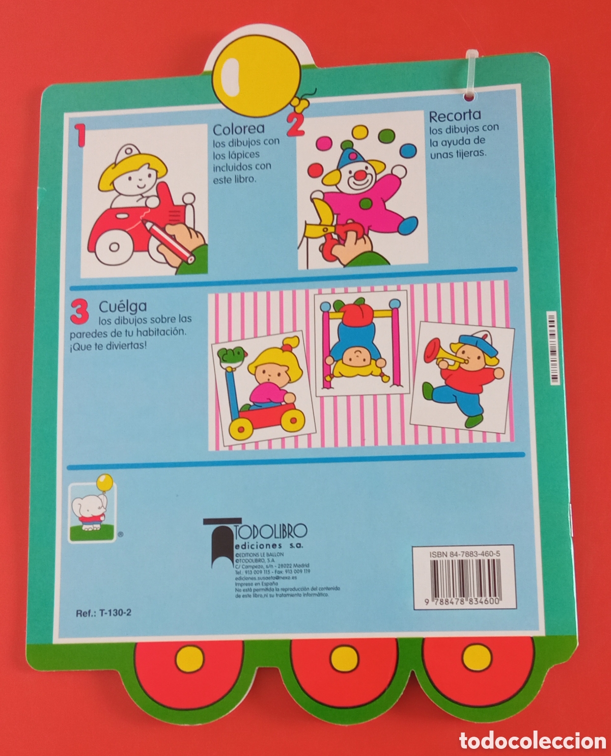 Juegos educativos: LIBRO DE BAMB&Uacute; COLOREAR L&Aacute;PICES.TODOLIBRO 90S.NUEVO. - Foto 3