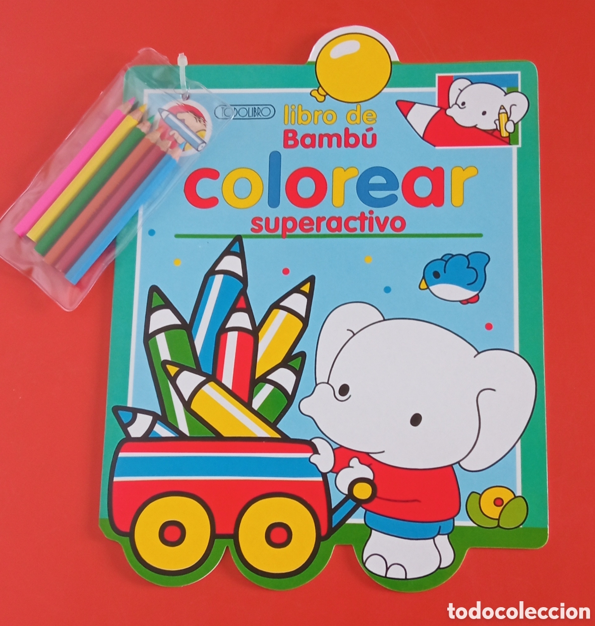 Juegos educativos: LIBRO DE BAMB&Uacute; COLOREAR L&Aacute;PICES.TODOLIBRO 90S.NUEVO. - Foto 1