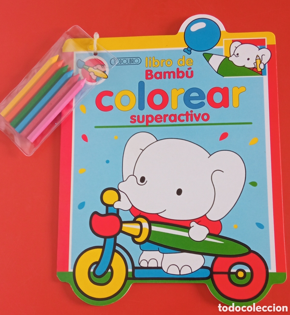 Juegos educativos: LIBRO DE BAMB&Uacute; COLOREAR CERAS.TODOLIBRO 90S.NUEVO. - Foto 1