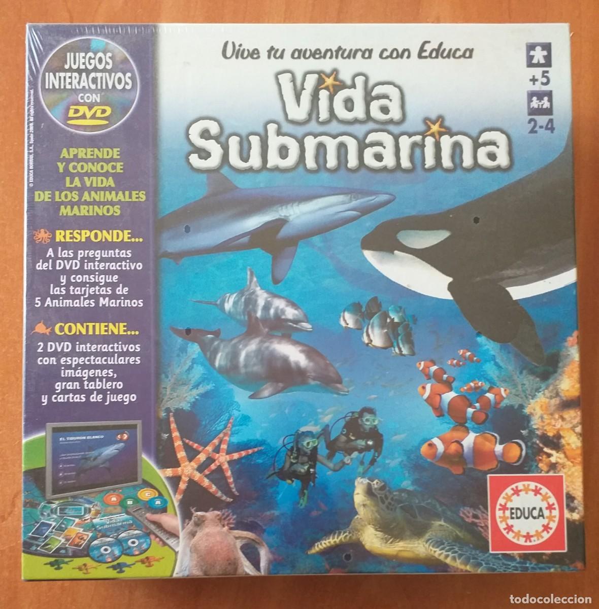 Juegos educativos: VIDA SUBMARINA EDUCA - JUEGO INTERACTIVO CON DVD - Foto 1