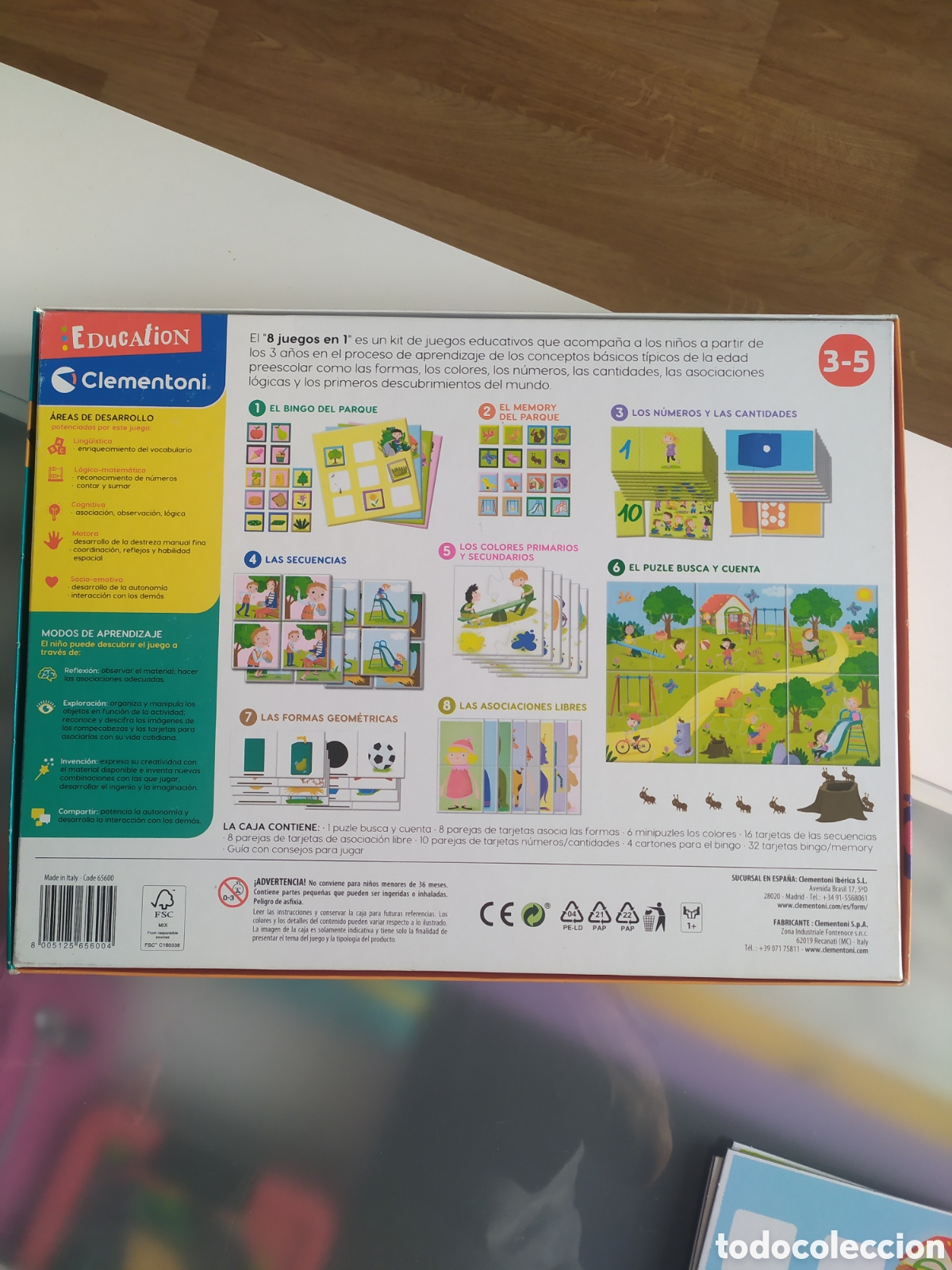 Juegos educativos: Clementoni. 8 juegos en 2 - Foto 2