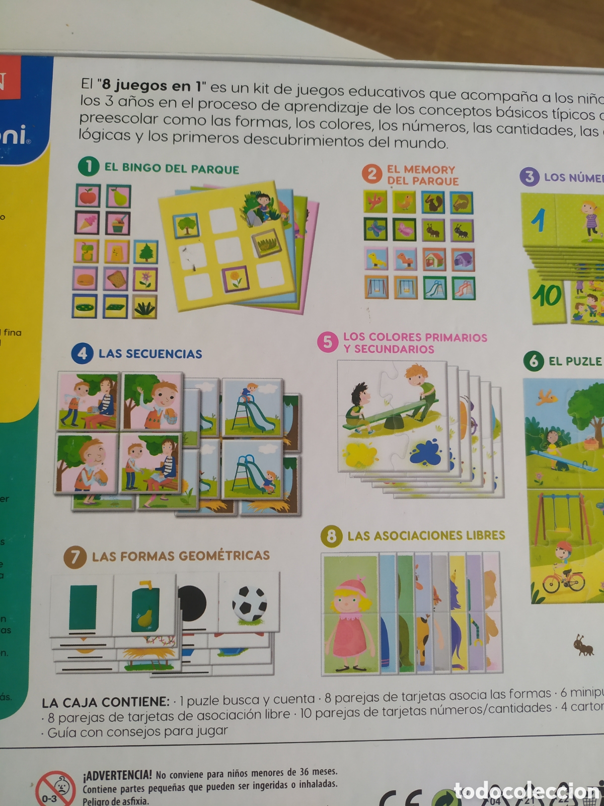 Juegos educativos: Clementoni. 8 juegos en 2 - Foto 3