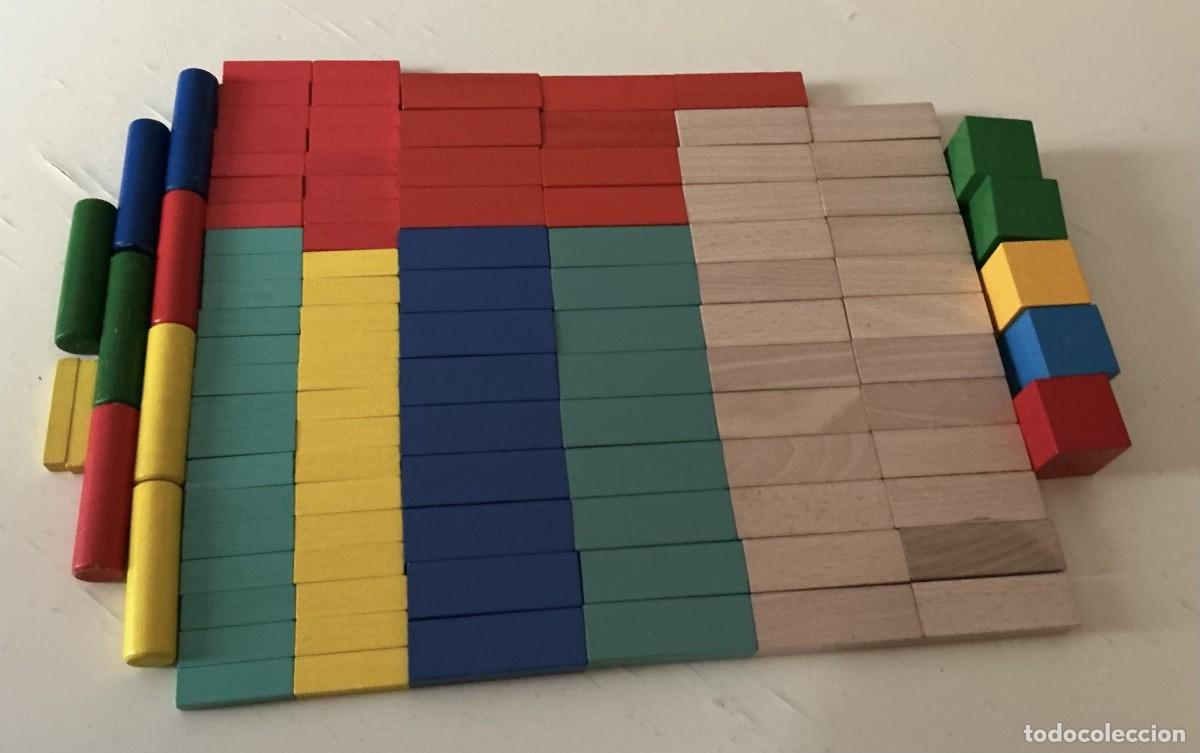 Juegos educativos: Juego de 110 bloques de madera maciza. - Foto 5