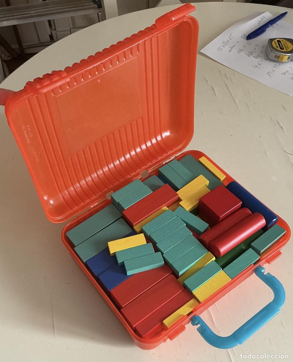 Juegos educativos: Juego de 110 bloques de madera maciza. - Foto 7