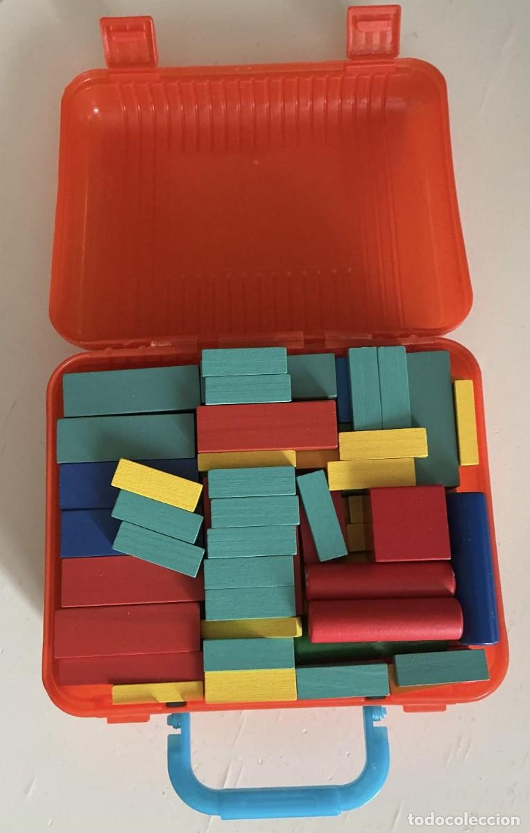 Juegos educativos: Juego de 110 bloques de madera maciza. - Foto 8