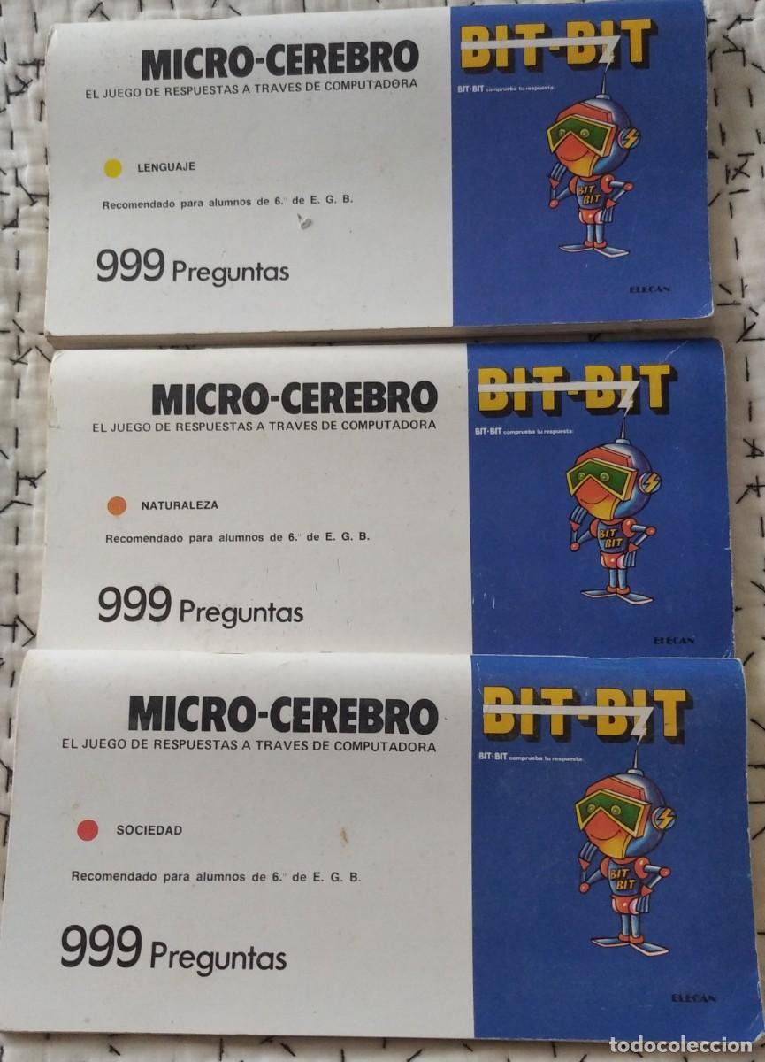 Juegos educativos: 3 Libros de preguntas Micro-cerebro Bit Bit. - Foto 1