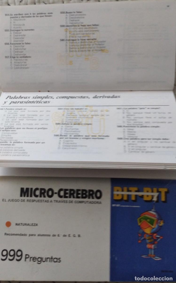Juegos educativos: 3 Libros de preguntas Micro-cerebro Bit Bit. - Foto 3