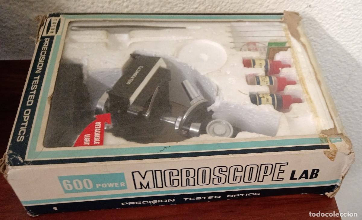 Juegos educativos: MICROSCOPIO MICROSCOPE LAB PRECISION TESTED OPTICS TACON EN CAJA - Foto 3