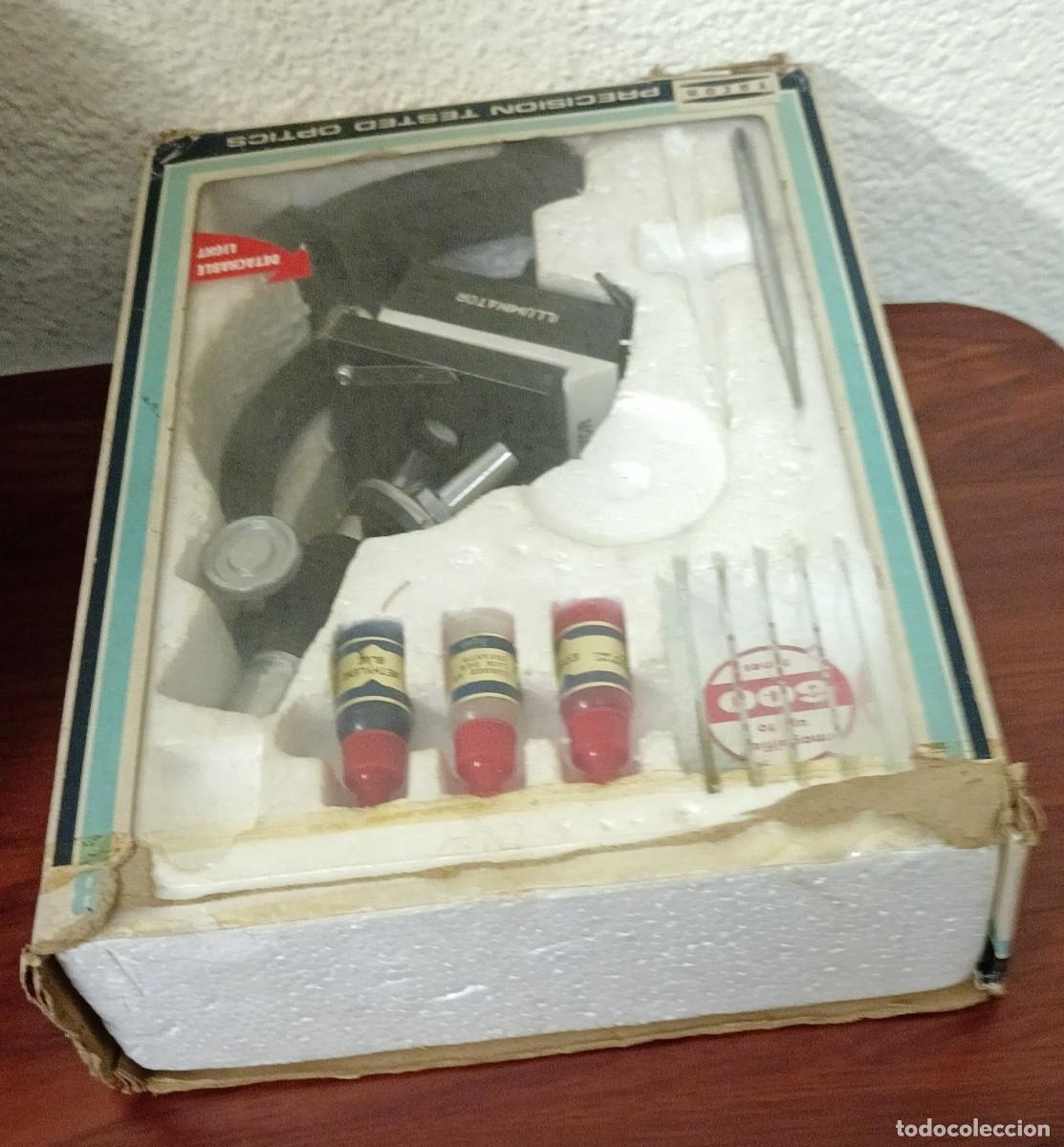 Juegos educativos: MICROSCOPIO MICROSCOPE LAB PRECISION TESTED OPTICS TACON EN CAJA - Foto 4