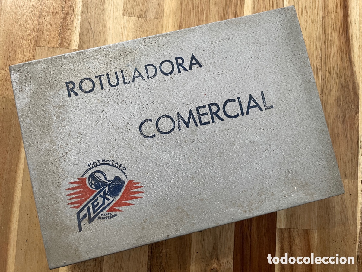 Juegos educativos: Rotuladora comercial. Marca Flex. A&ntilde;os 40-50. - Foto 9
