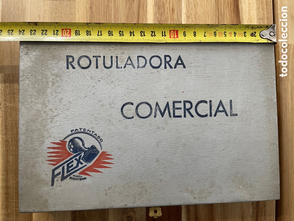 Juegos educativos: Rotuladora comercial. Marca Flex. A&ntilde;os 40-50. - Foto 13