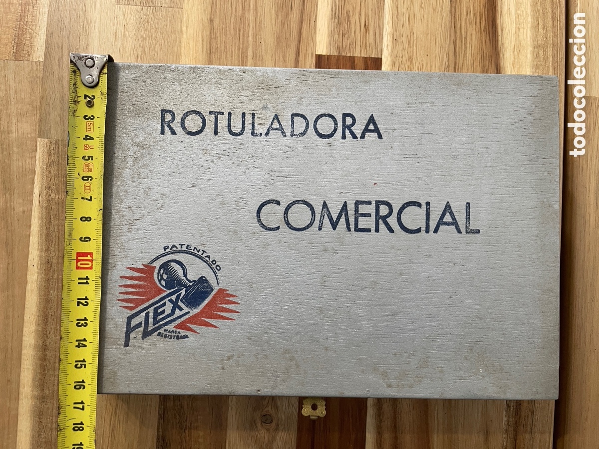 Juegos educativos: Rotuladora comercial. Marca Flex. A&ntilde;os 40-50. - Foto 14