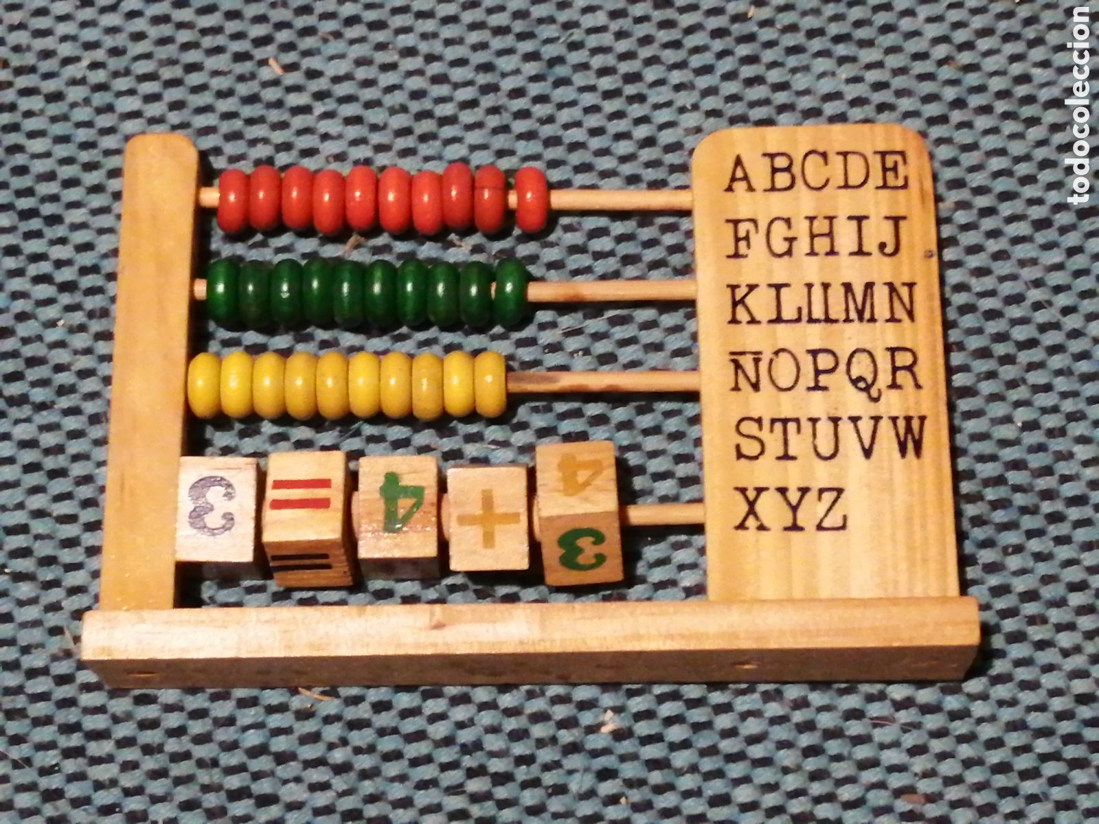 Juegos educativos: Abaco Juego did&aacute;ctico con sumas y horas en madera. - Foto 1