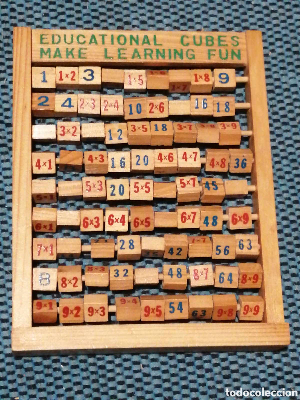 Juegos educativos: Abaco Juego did&aacute;ctico con tablas de mutiplicar - Foto 1