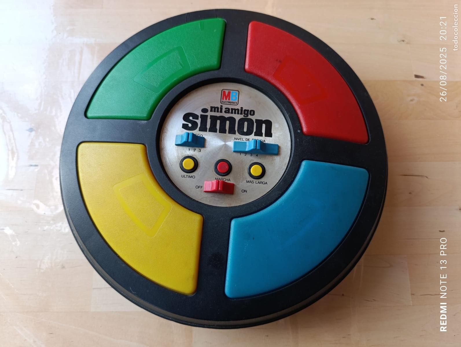 Juegos educativos: JUEGO SIM&Oacute;N MB 1978 ANTIGUO JUGUETE DE MEMORIA.