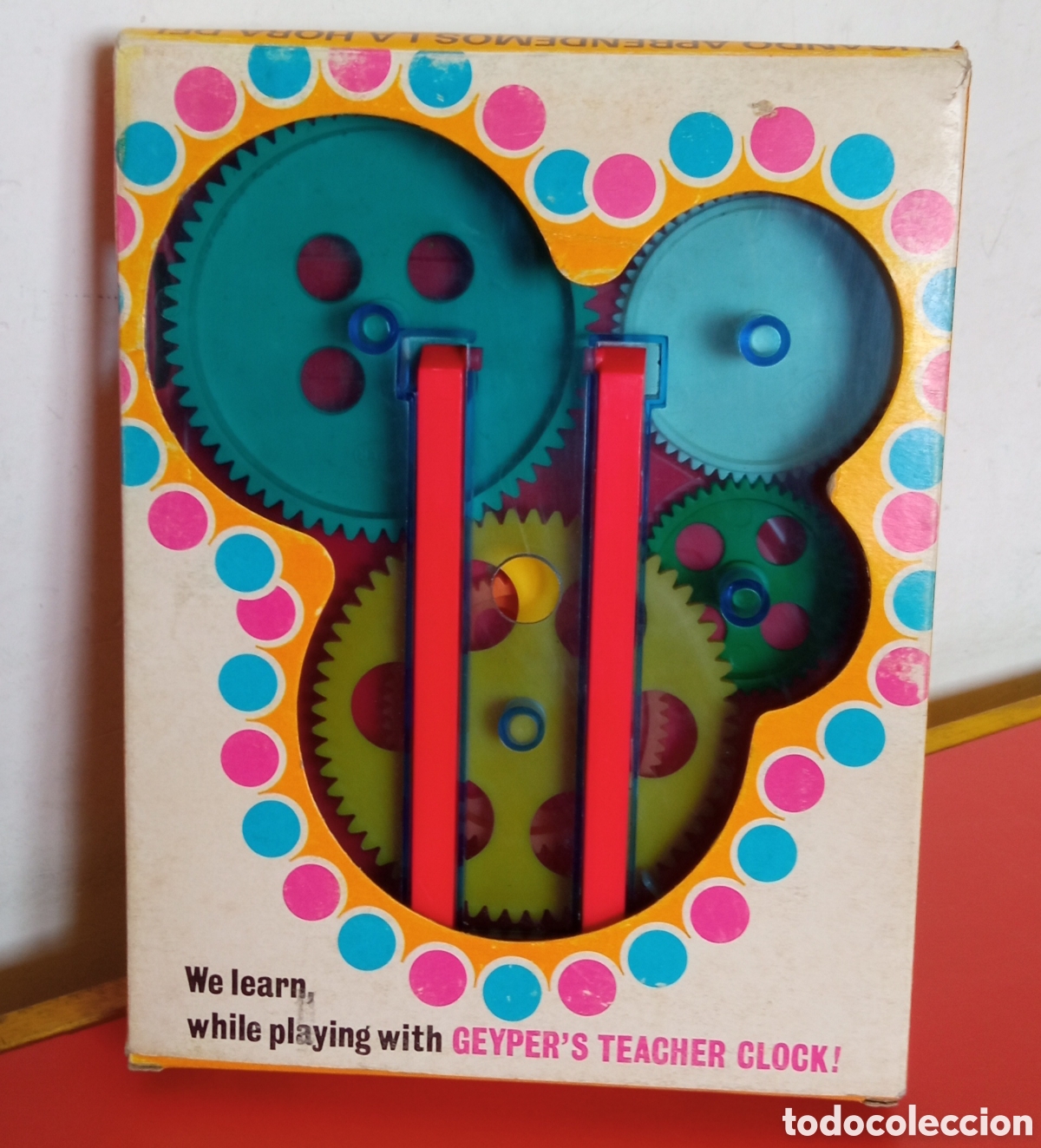 Juegos educativos: RELOJ APRENDEMOS LA HORA.GEYPER 70S.NUEVO. - Foto 6