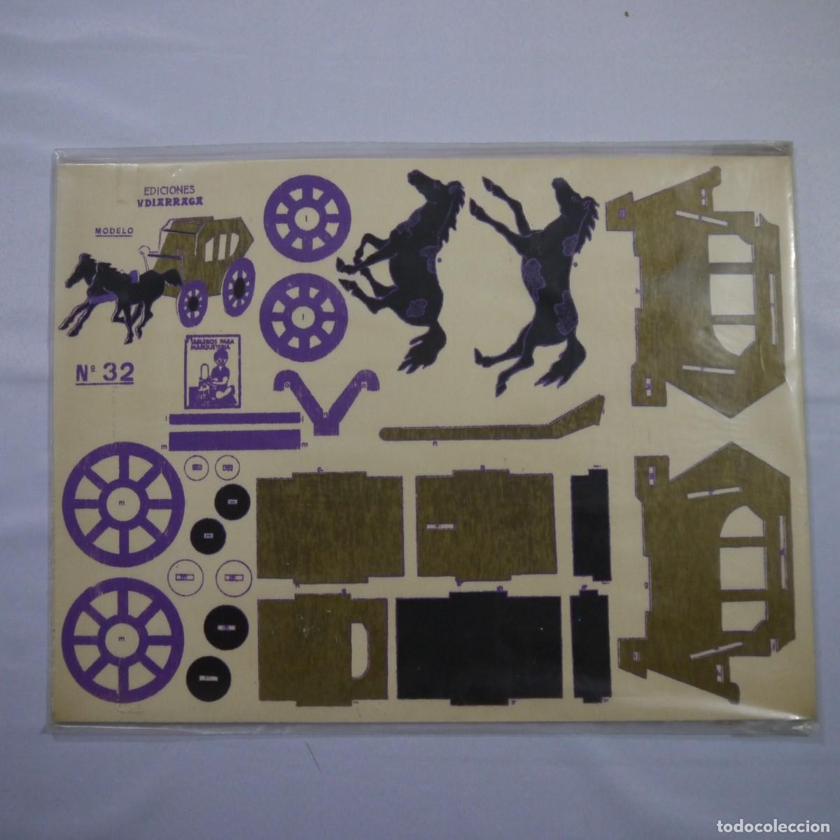 Juegos educativos: TABLEROS PARA MARQUETER&Iacute;A DE EDICIONES UDIARRAGA N.&ordm; 32. COCHE DE CABALLOS