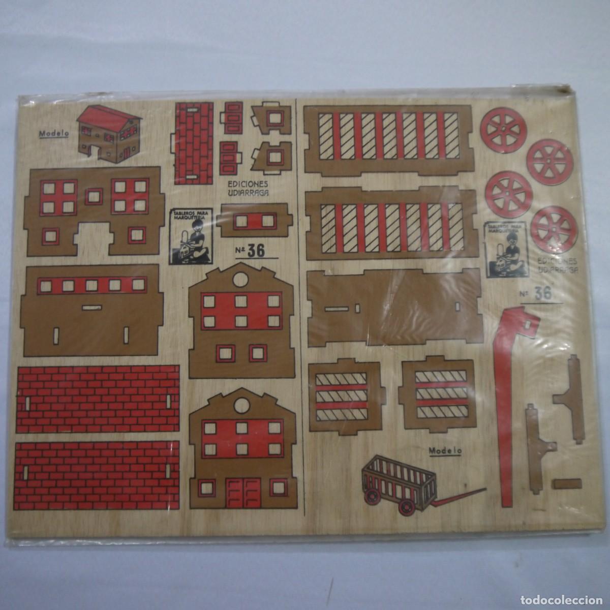 Juegos educativos: TABLEROS PARA MARQUETER&Iacute;A DE EDICIONES UDIARRAGA N.&ordm; 36. CASA Y CARRO CON RUEDAS