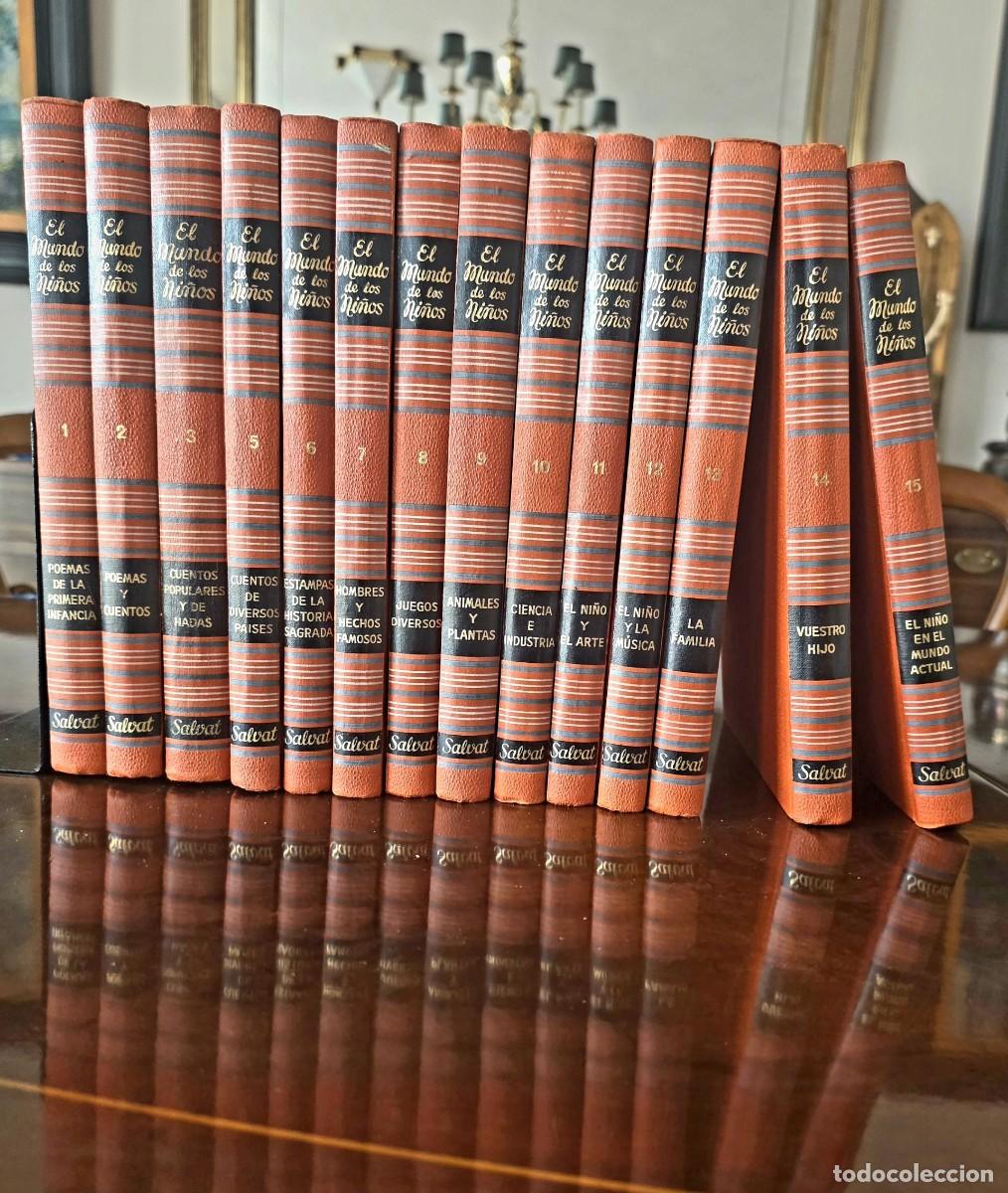 Juegos educativos: EL MUNDO DE LOS NI&Ntilde;OS 14 TOMOS. 1a EDICI&Oacute;N 1958. SALVAT. MUY BUEN ESTADO