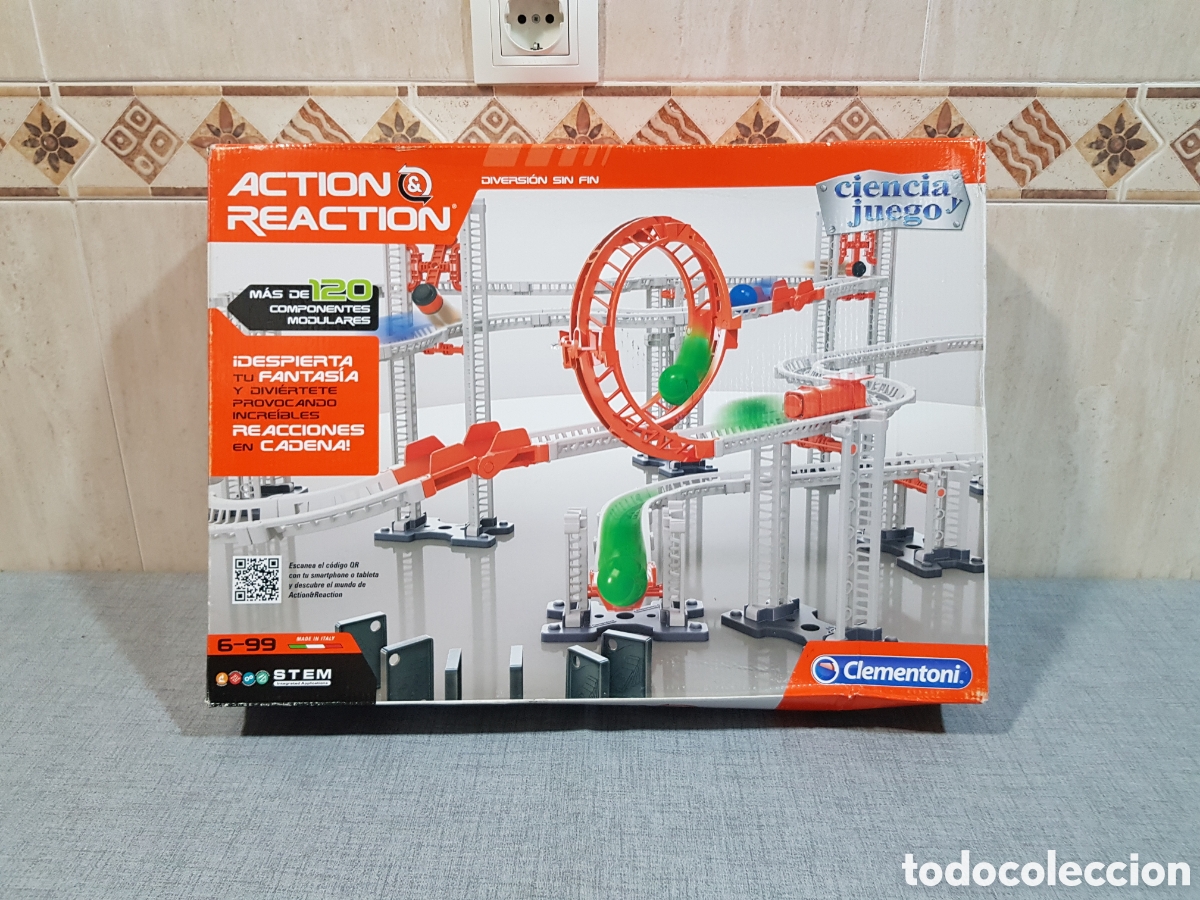 Juegos educativos: CLEMENTONI ACTION & REACTION (REACCIONES EN CADENA). CIENCIA Y JUEGO. DESDE 6 A&Ntilde;OS.