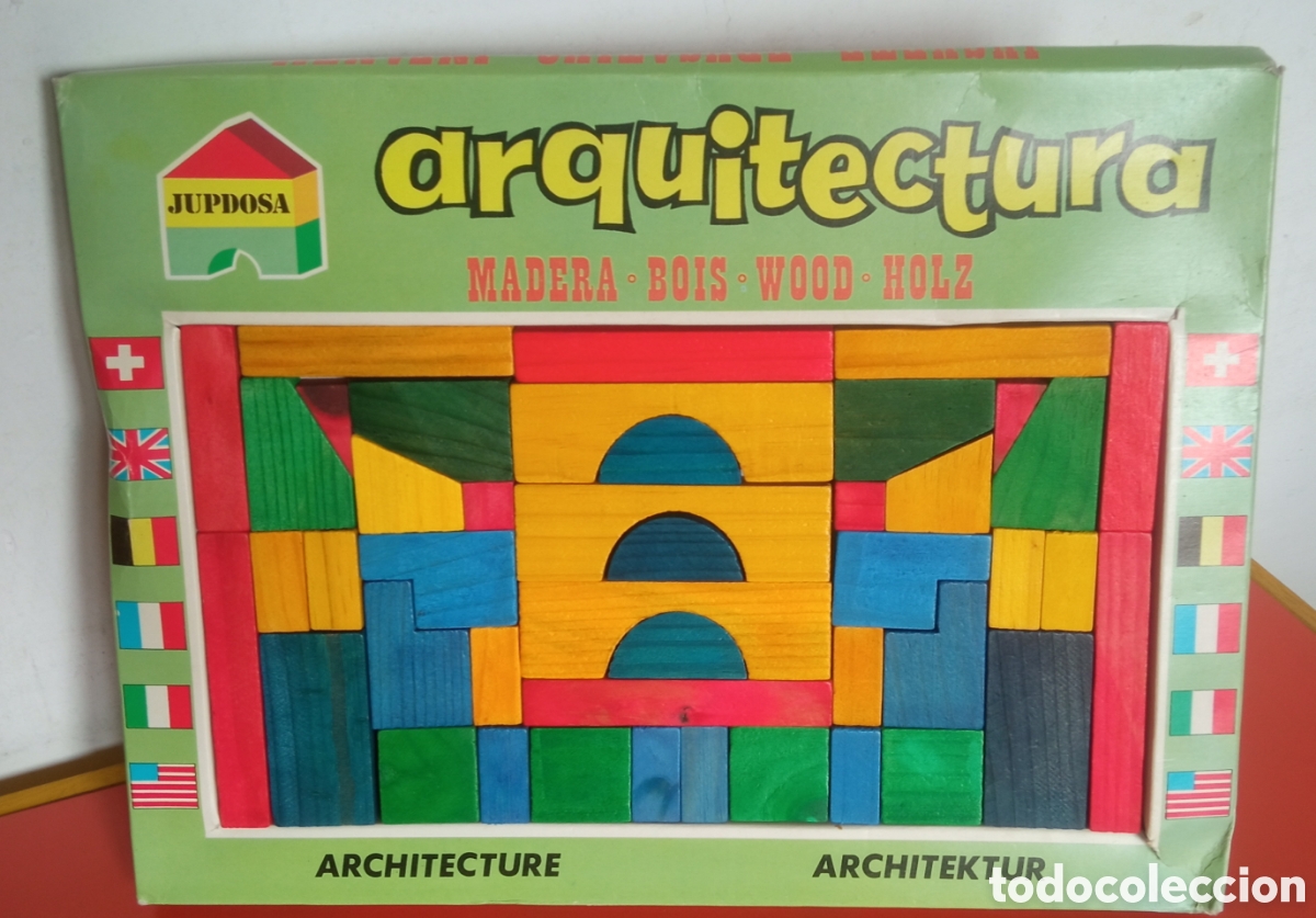 Juegos educativos: ARQUITECTURA DE MADERA JUP-JUPDOSA 80'S.NUEVA EN CAJA.