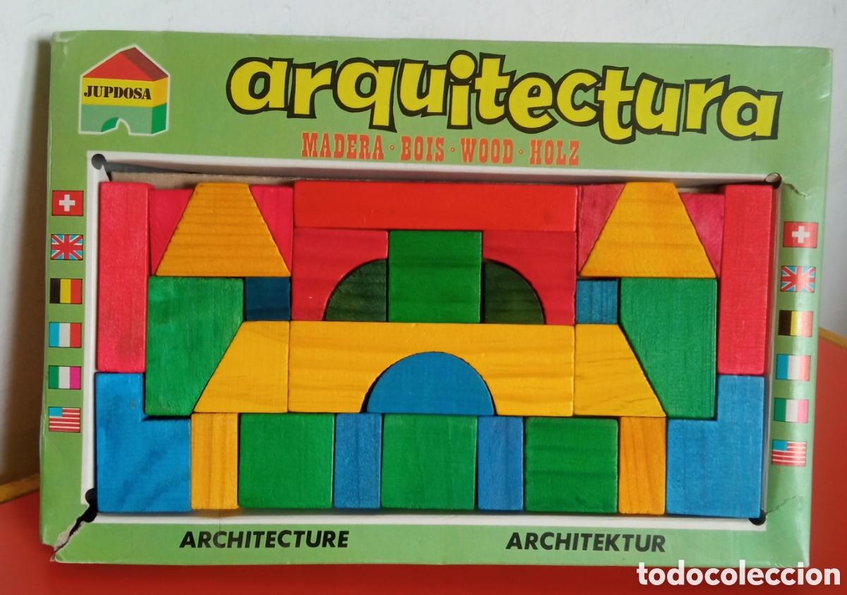 Juegos educativos: ARQUITECTURA DE MADERA JUP-JUPDOSA 80'S.NUEVA EN CAJA